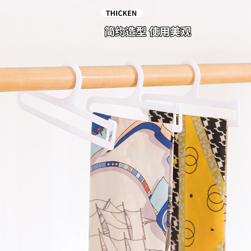 Plastic hook multi-functional storage and hanging pants wonder, small snap-on sock rack, silk scarf rack, pantyhose rack details Picture