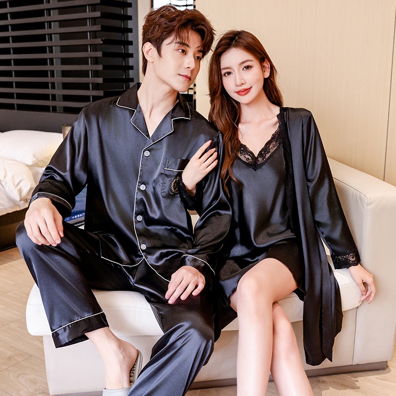情侣家居服实物图