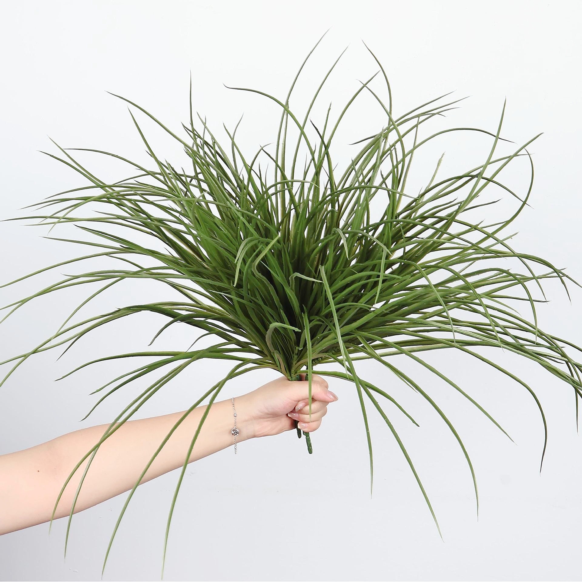 仿真绿植蕨类植物手感软胶兰花草热带雨林微景观造景空气草老人须