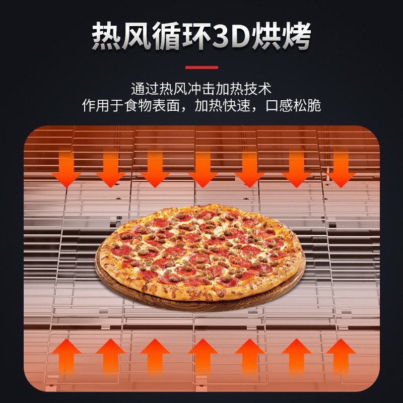 Commercial belt-type pizza oven, hot air circulation pizza oven, fully automatic chain oven, special equipment for pizza shops Specification image