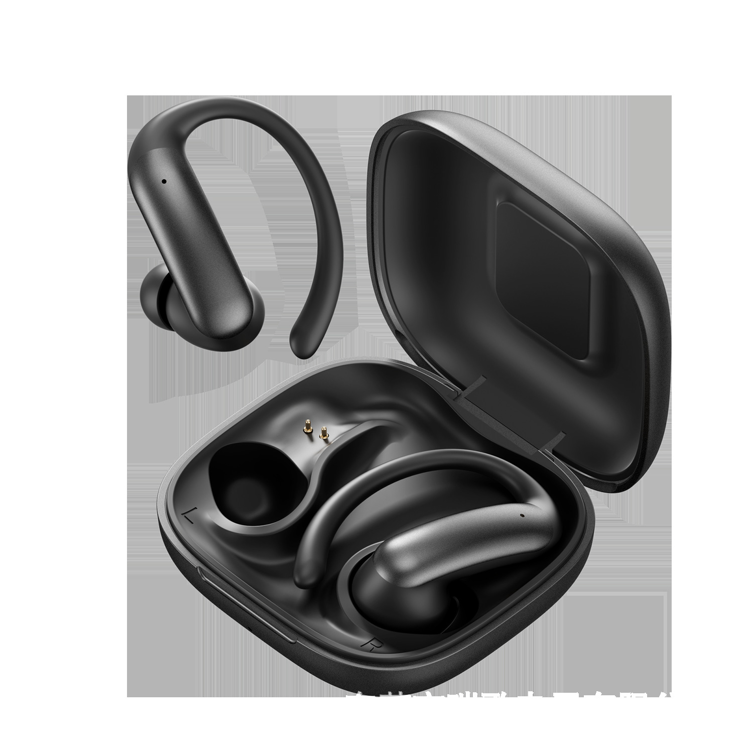 New smart cross-border model M145 ear-hanging OWS semi-in-ear open Bluetooth headphones with dual digital display private mold Item Picture