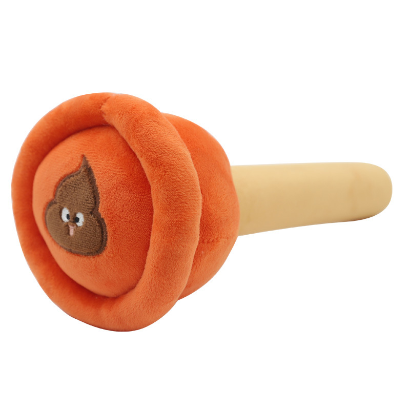 Cartoon toilet plunger back beating stick, Recreation House cute animal back massage hammer, creative plush little hammer wholesale Item Picture