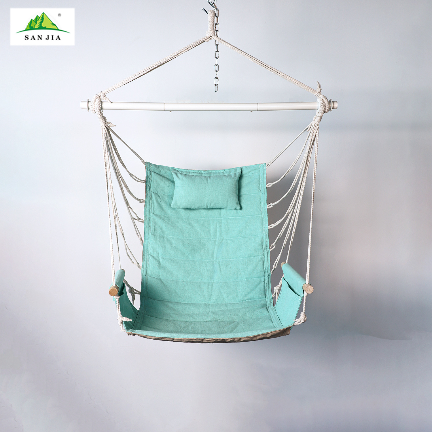 Outdoor double-sided hanging chairs, indoor leisure hanging chairs, adult and children's hammocks, cotton swing hanging chairs wholesale Item Picture