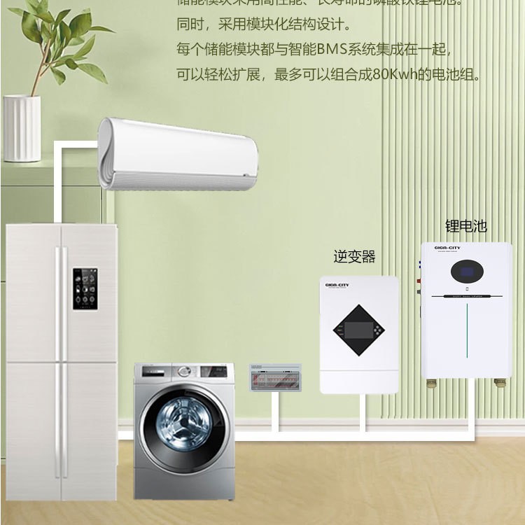 Factory Direct Sales Of 10Kwh Wall-Mounted Lithium Iron Phosphate Energy Storage Batteries With 51.2V Solar Power Supply And Ewatt Battery Cells details Picture