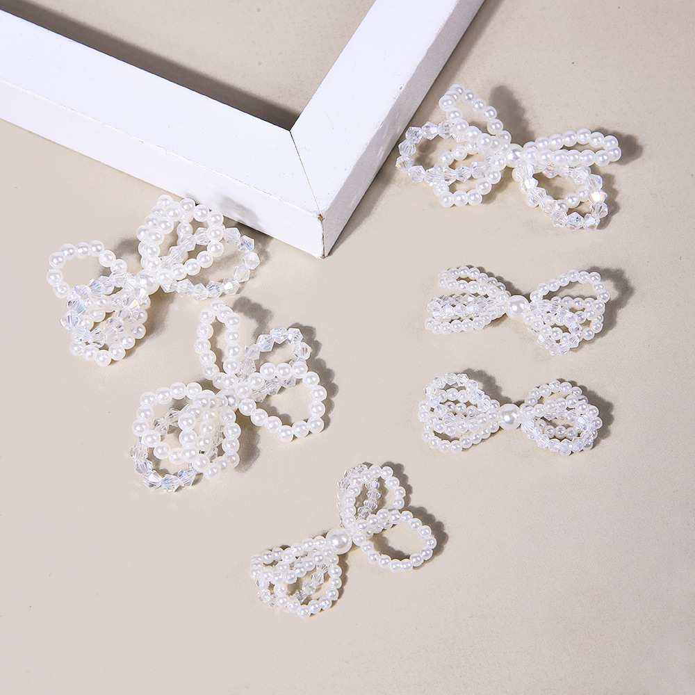 DIY hand-woven pearl knots, hat accessories, hair accessories, earrings, bags, Hanfu, shoe accessories, chest ornaments, clothing accessories and decorations Specification image