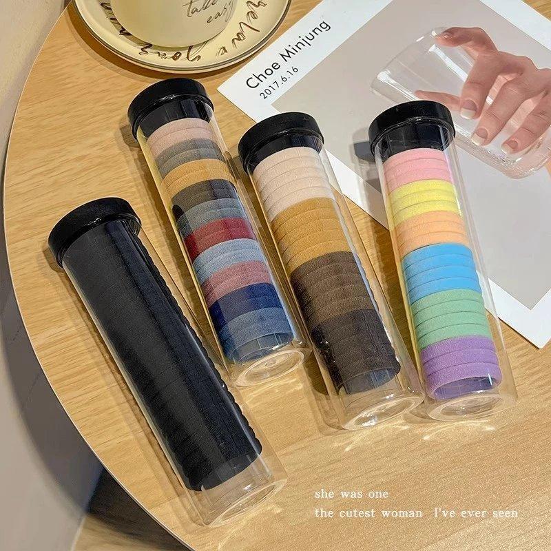 简约基础百搭头绳高弹力扎头发橡皮筋女高马尾发绳发耐用发圈头饰