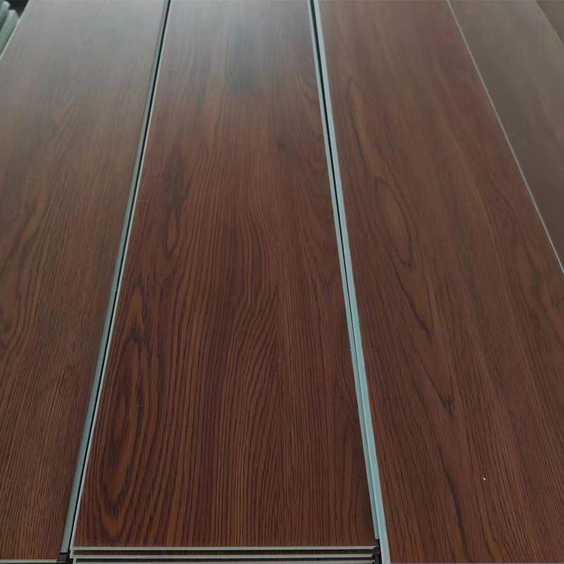 Zhejiang solid wood pattern spc stone plastic locking floor, a new type of formaldehyde-free, waterproof and flame-retardant stone crystal floor details Picture