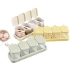 High appearance level bow rabbit seasoning box, 3 sets of 4-set kitchen plastic flip-top seasoning boxes Item Picture