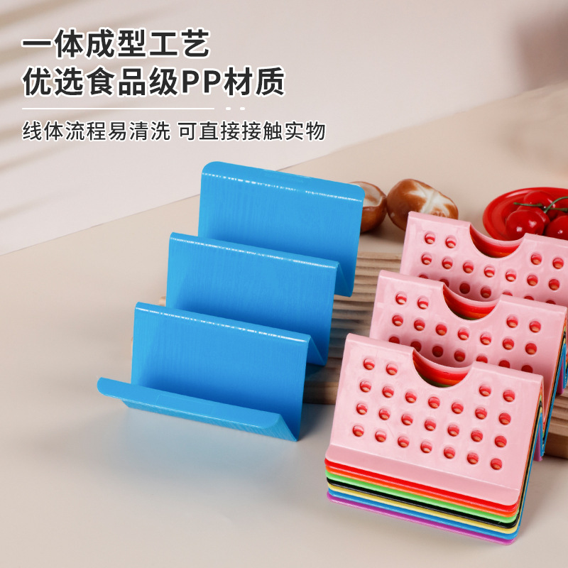 Cross-border best-selling Mexican tortilla rack, tacos, wavy pp pancake rack, tacos rack Specification image