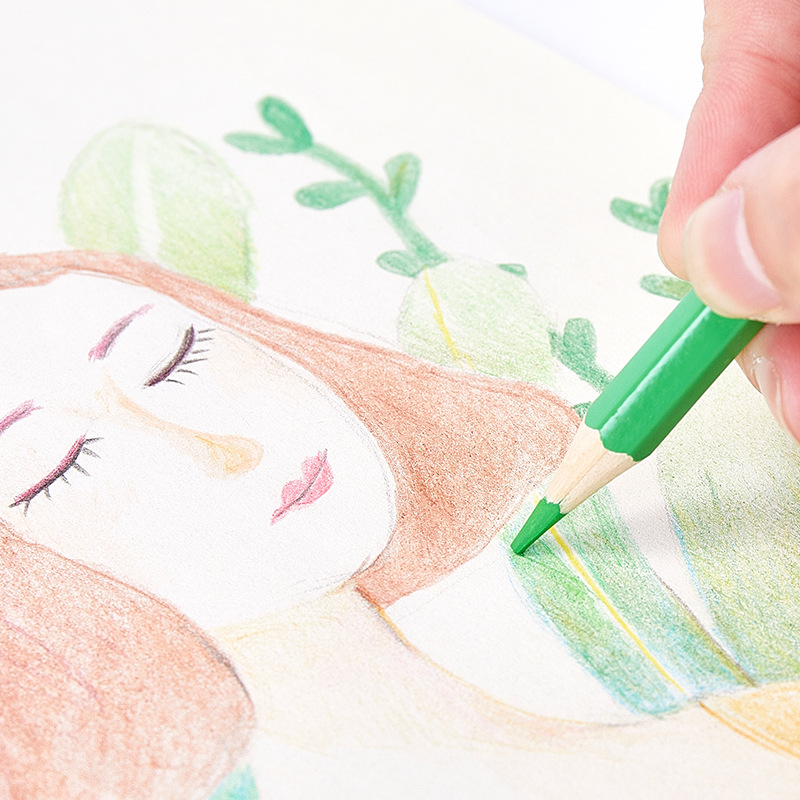 铅笔/2B铅笔/彩铅/原木彩色铅笔/儿童铅笔带卡通橡皮细节图