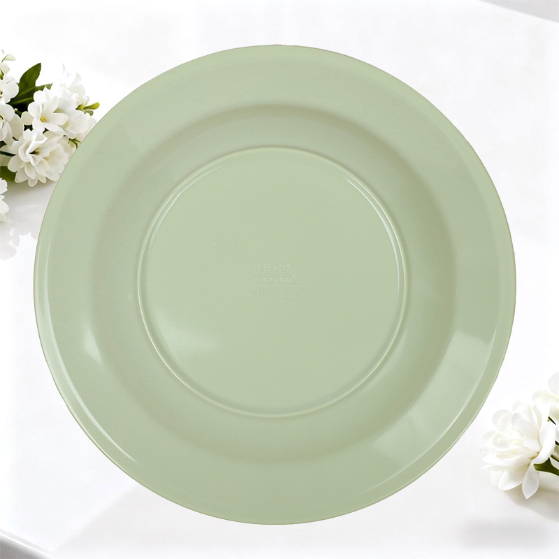 Melamine plates for foreign trade, commercial imitation porcelain, cold dishes in restaurants, Shaxian snacks, rice bowls and fried noodles, plastic fast food plates in restaurants Specification drawing