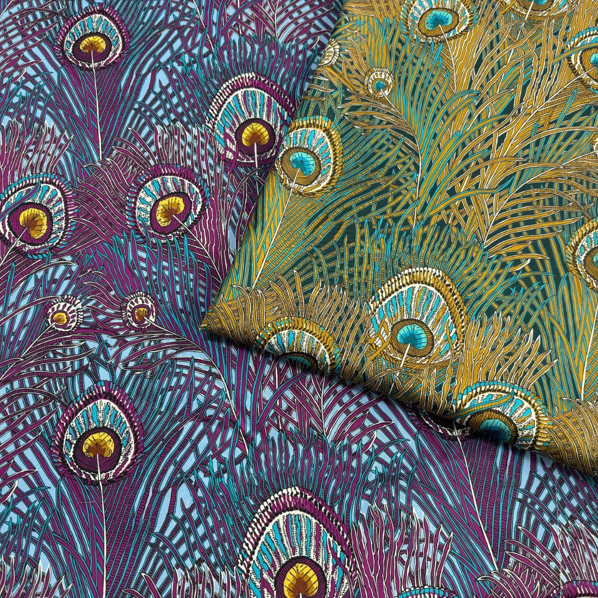 PeacockManorliberty花型天丝棉贡缎秋冬款厚实面料一米价