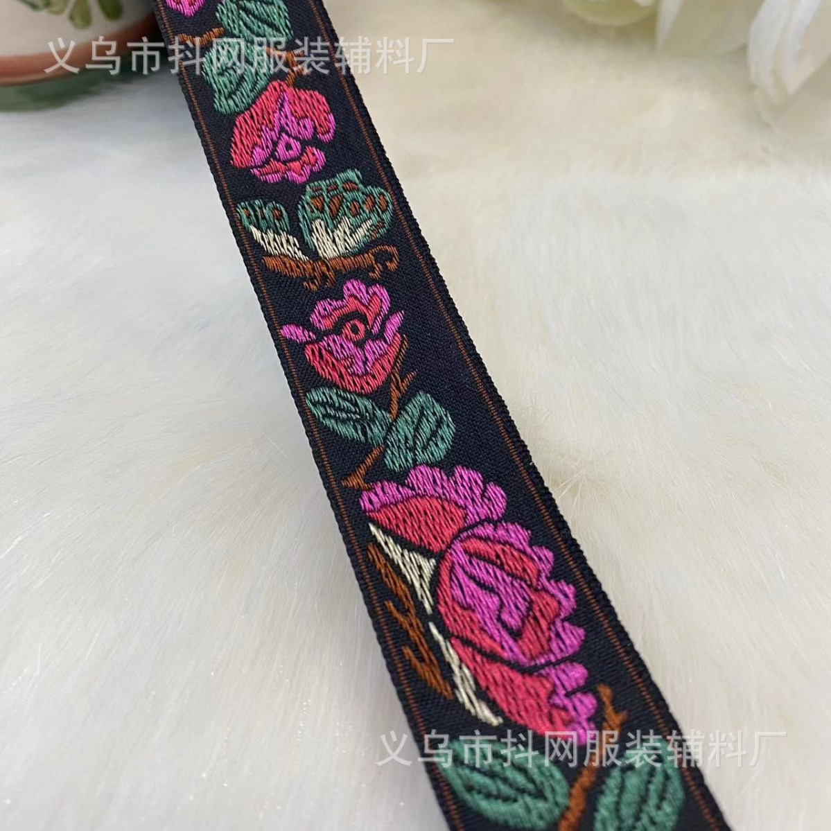 En stock 2.7--4.0cm estilo nacional han vestido estilo nacional jacquard bordado correas tocados espectáculos accesorios ropa al por mayor Specification image