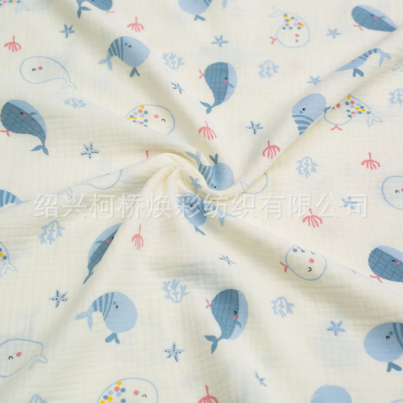 双层纱布/婴儿毯子/浴巾被/Blanket/婴儿纯棉套装礼盒白底实物图