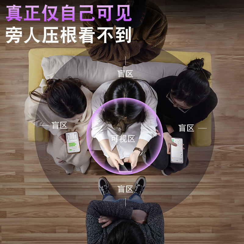 Sanjishi 360-degree anti-peeping film 17e is suitable for Apple iphone16promax tempered film 17pm protection 13pm details Picture