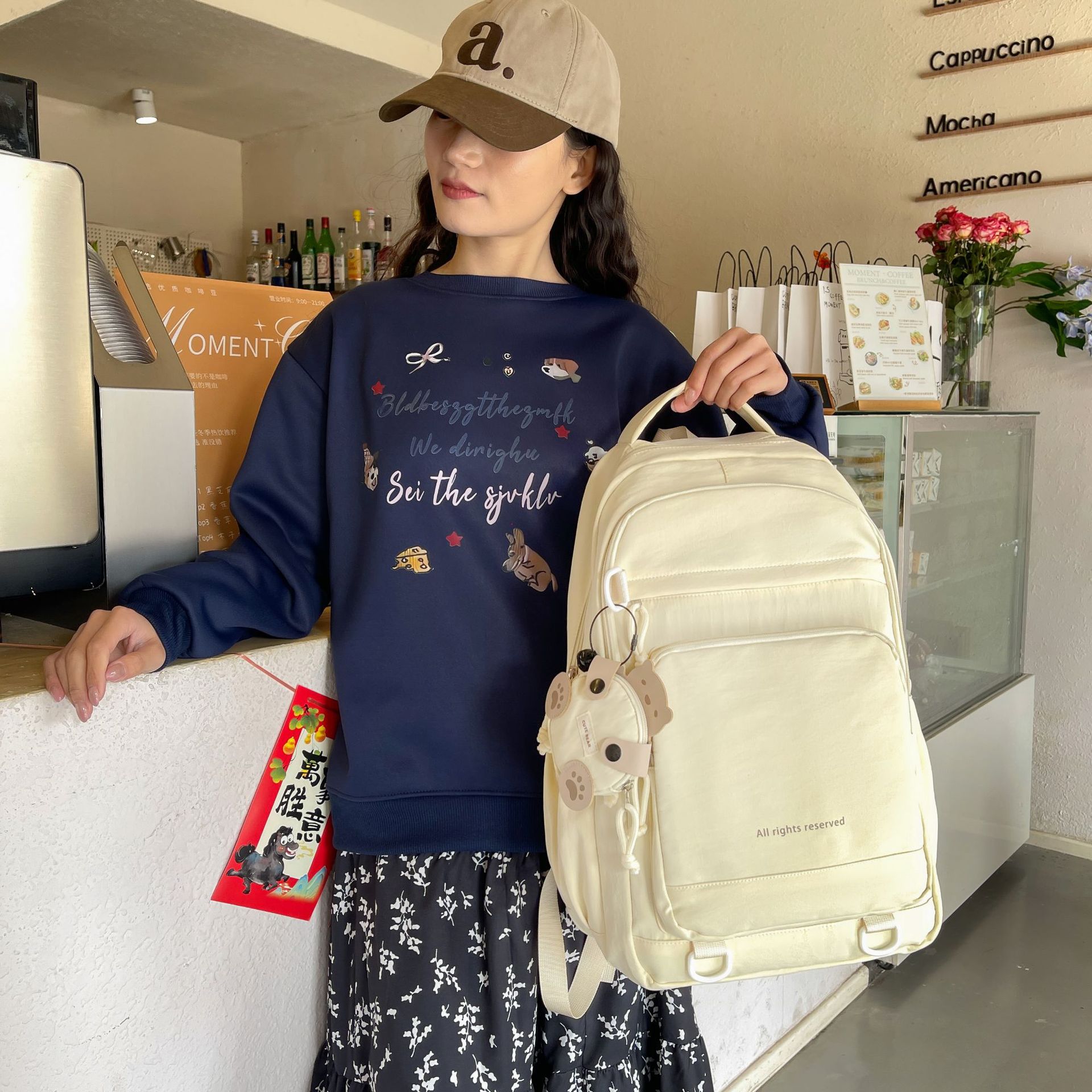 Primavera verano 2026 nuevo estudiante mochila casual mochila de viaje para hombres y mujeres bolsa de computadora bolsa de escuela de moda al por mayor