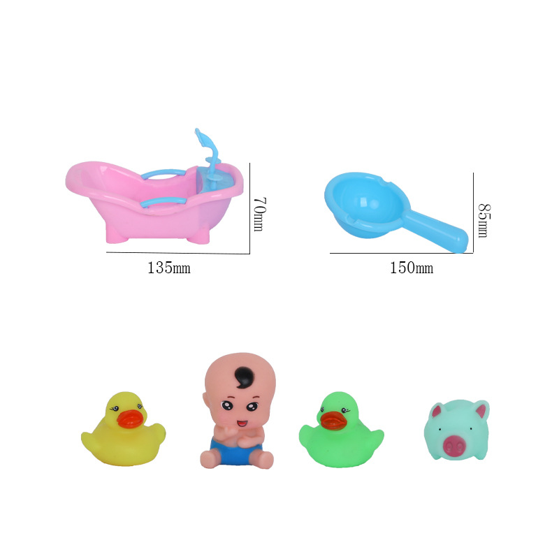 Baño de bebé juguetes de baño para niños niños juegos de agua para niños pequeños animales lindos flotantes pinchazos juguetes de diversión Application Scenario