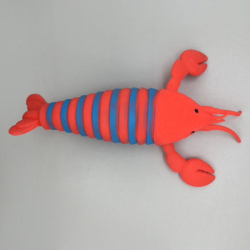 Australian lobster release cross-border new Marine animal TPR soft rubber pinching fun, stress-relieving science education release play Specification image