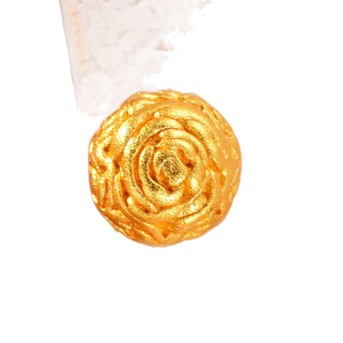 Ancient-style Vietnamese sand gold color-preserving rose large spacer beads high-end DIY bracelet necklace jewelry accessories Item Picture