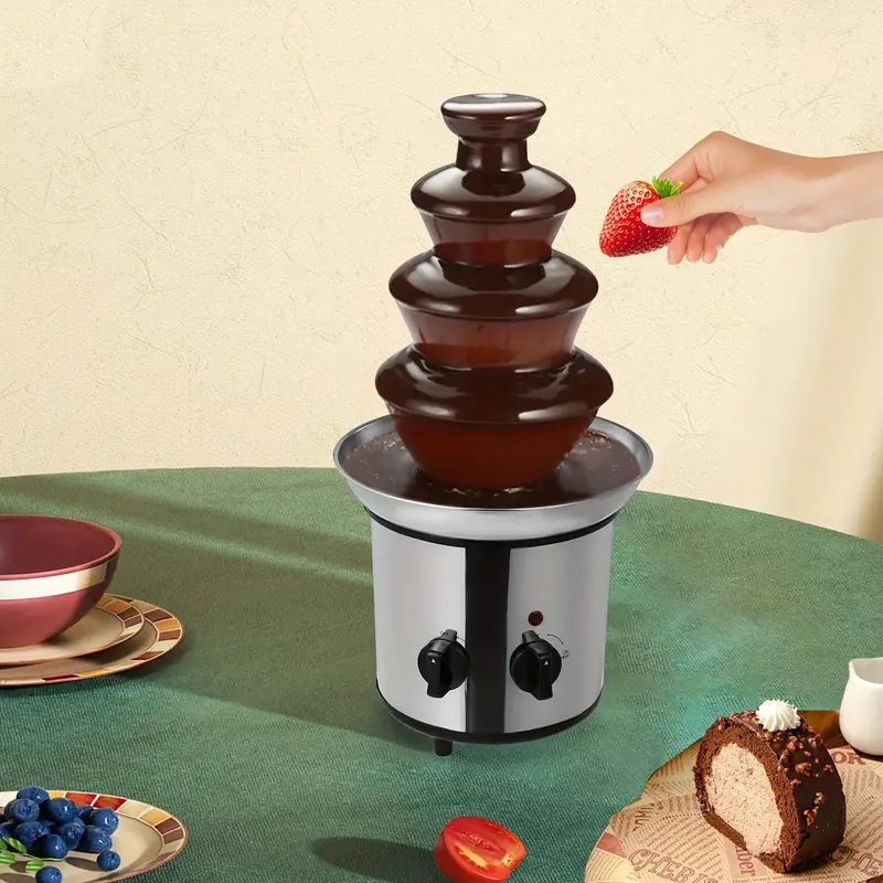 Direct sales from the manufacturer of commercial chocolate fountain machines, stainless steel chocolate waterfall machines, and fully automatic melting and insulation equipment Application Scenario