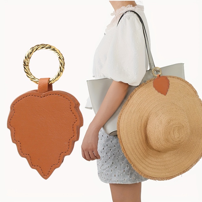 皮革磁铁磁吸旅行太阳帽夹手袋帽夹提背包夹吸铁石帽夹草帽夹