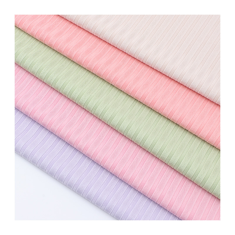 8*5 ribbed fabric 150D ribbed elastic fabric 230g spring and summer fashionable home wear threaded fabric Application Scenario