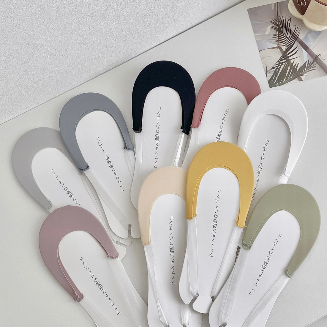 Boat socks women's invisible summer women's high heels socks cotton sole sweat-absorbing shallow mouth summer thin anti-slip halter women's socks details Picture
