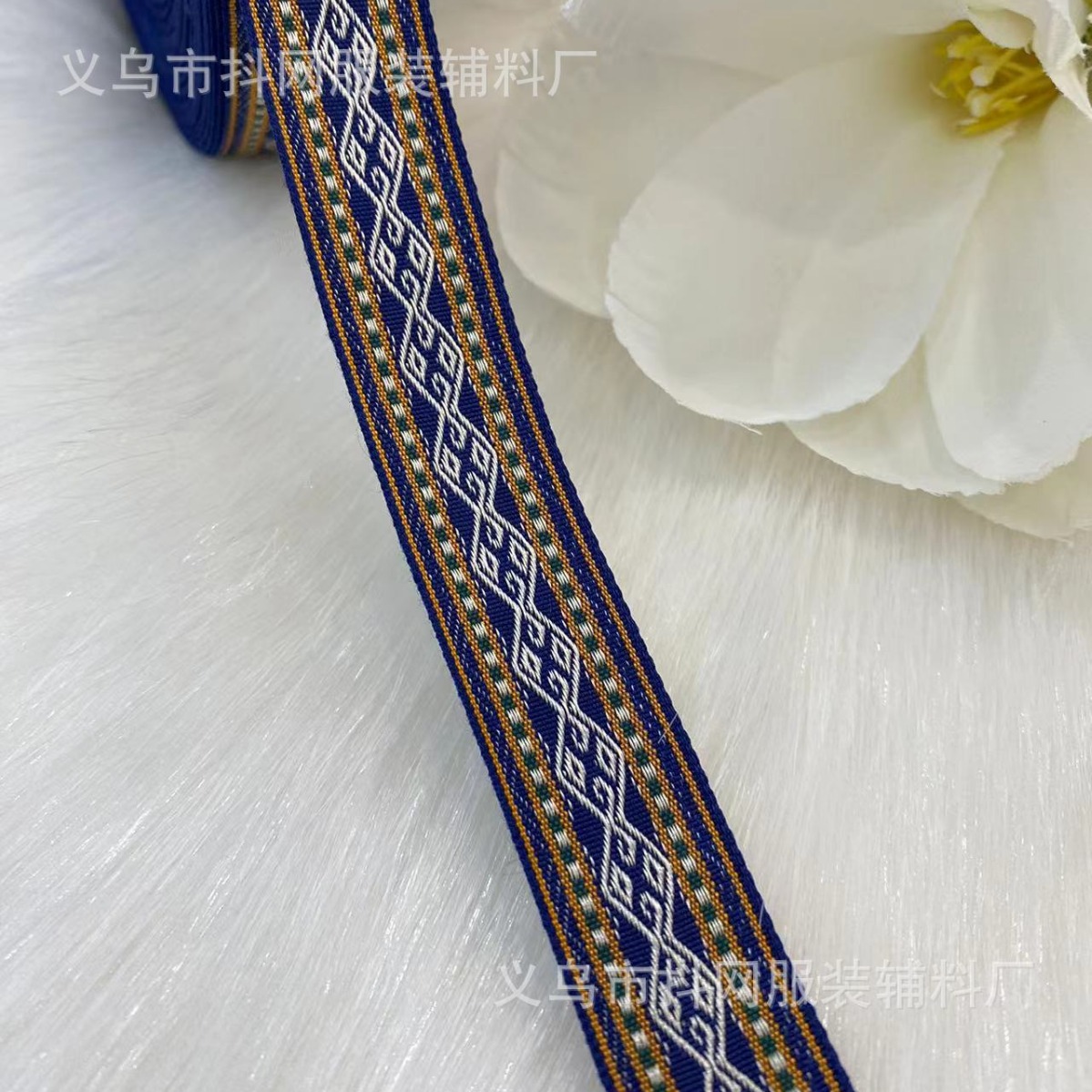 Yuanbao rombo estilo étnico jacquard bordado correas adornos para el cabello tocados cinturones de bolso caja de regalo cinturones de embalaje cinturones tejidos details Picture
