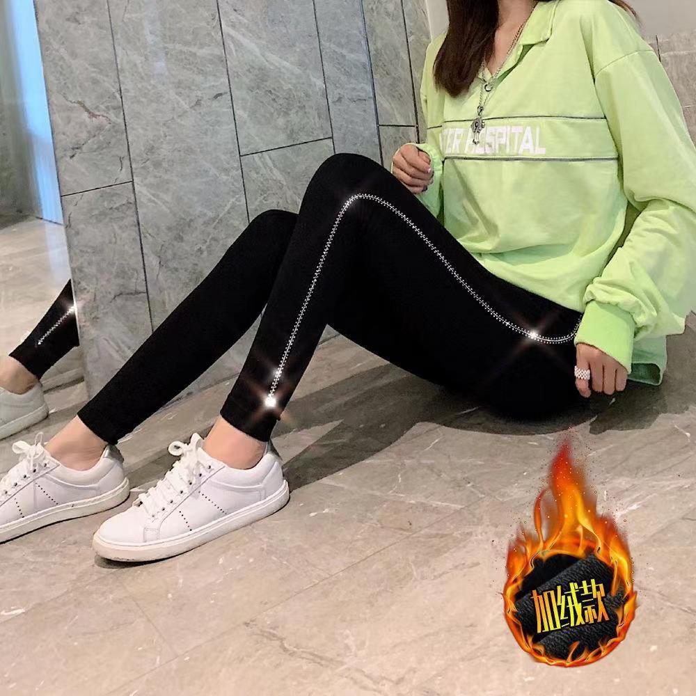 The new Modal hot diamond leggings for summer are thin and can be worn outside to make you look slimmer and lift your buttocks. They are versatile sports yoga pants details Picture