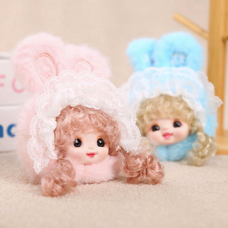 Vinyl rabbit ears, doll head pendants, plush toys, figurines, bags, pendants, keychains, dolls, and dolls Specification image