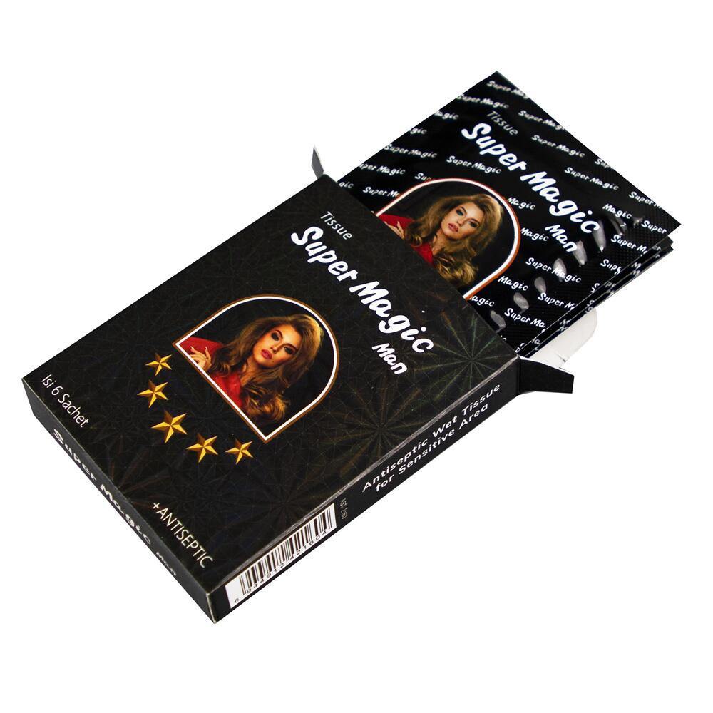 Portable male wet wipes, disposable external cleaning wet wipes, 6 pieces per box Specification image