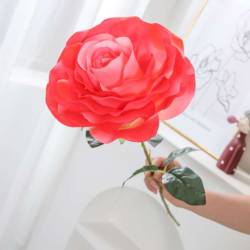 20cm single-head artificial rose foam core for the Qing hall artificial flower floor arrangement rose soft decoration landscape flower arrangement Application Scenario