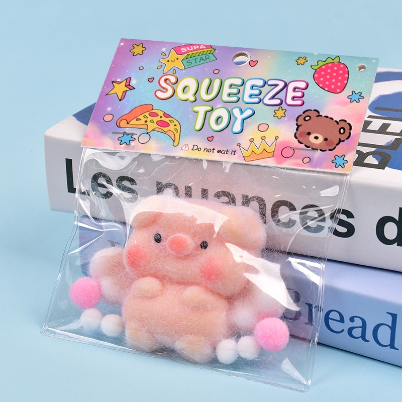 Wholesale of the same cream-textured angel piglet squeeze fun stress-relieving toys as on Xiaohongshu Specification image