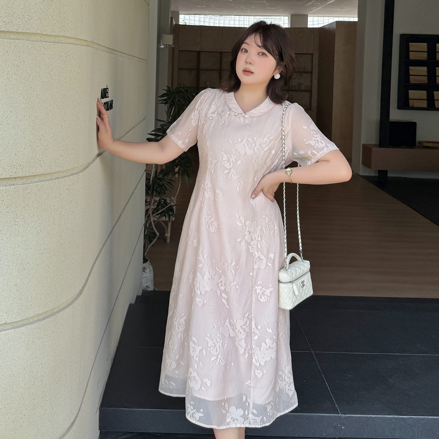 连衣裙/裙子/国风服装/女装/大码女装连衣裙细节图