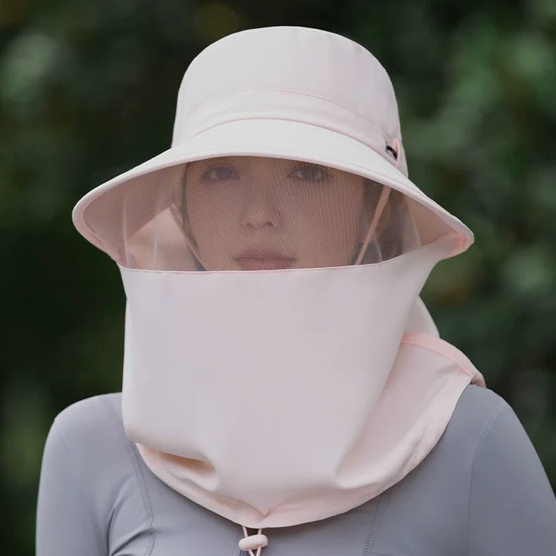 Summer women's full-face sun hat, mask, neck protector, sun hat, outdoor cycling and travel sun hat, cross-border details Picture