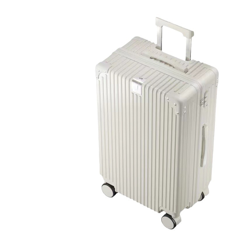 The new aluminum-framed suitcases, including women's scratch-resistant travel cases, student men's trolley cases and swivel wheel carry-on cases, are sturdy and durable Item Picture