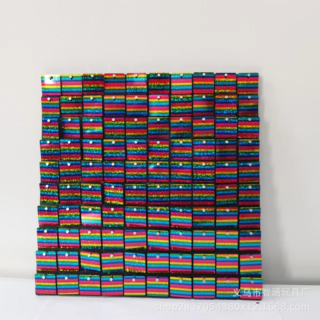 风动板商场墙装饰派对舞台婚庆活动背景风动扣板广告招牌节日布置细节图