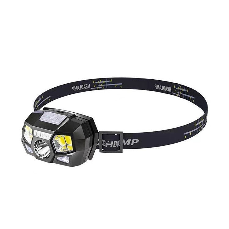 头灯cob头灯/头灯矿灯/红色小头灯/头灯/康铭手电筒白底实物图