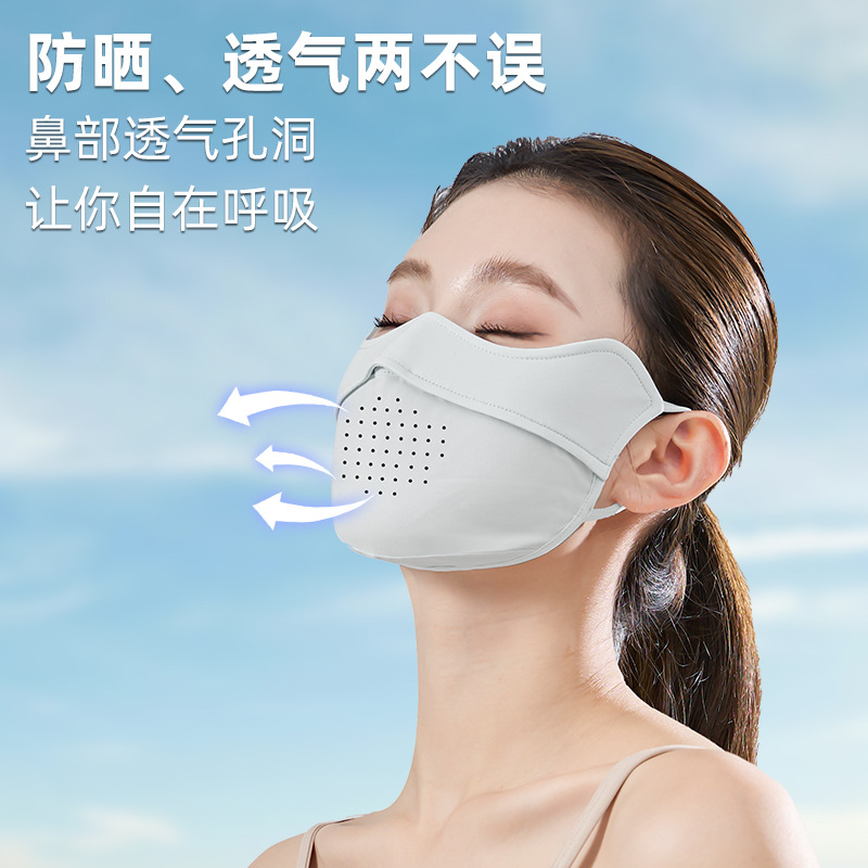 口罩/防晒口罩/防晒面纱/夏季防嗮面罩/冰丝口罩产品图