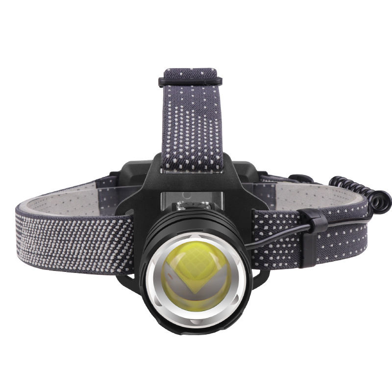 Cross-border XHP160 Headlamp TYPE-C Charging Zoom Strong Light P50 Headlamp High-brightness Strong Light Long-range Fishing Light details Picture