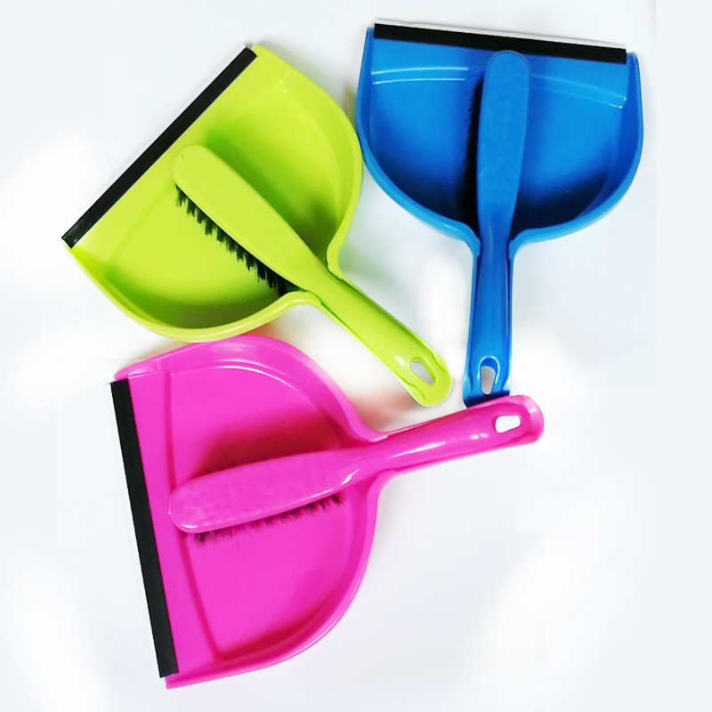 Foreign trade household desktop cleaning hair, small broom, dustpan set, mini plastic garbage shovel, bed sweeping, bed sweeping broom
