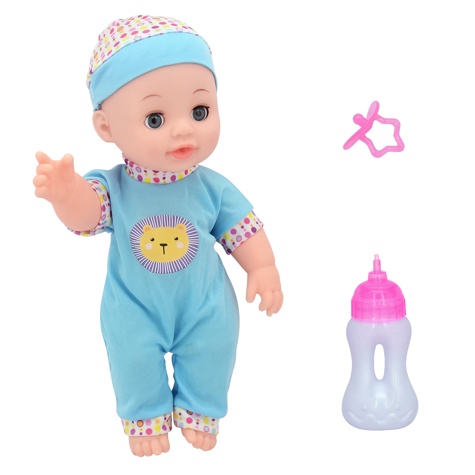 搪胶重生娃娃30cm软胶洋娃娃儿童仿真婴儿公仔女孩过家家玩具玩偶