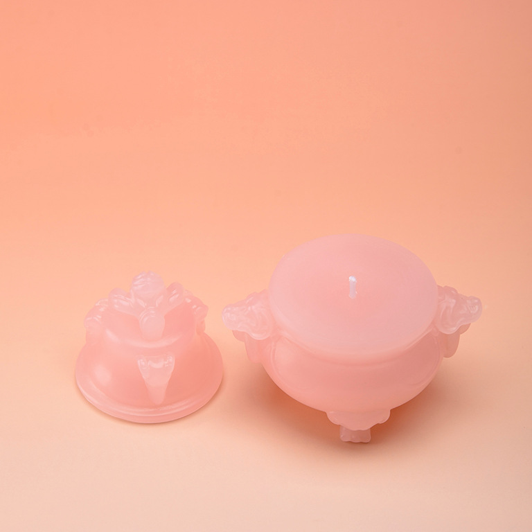 Powder crystal double-ear stove, small powder stove, traditional Chinese style aromatherapy home gift, cultural creation type candle gift box, souvenir, cross-border fragrance details Picture
