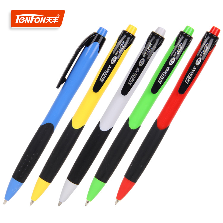 Office ballpoint pen 1.0MM press ballpoint pen plastic 527-24 Ballpoint pen