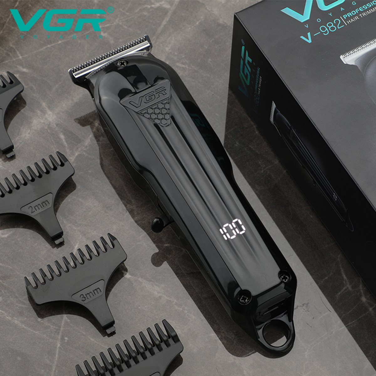 مقص كهربائي متخصص في صالون الحلاقة بالبلور السائل للرجال في شركة VGR982 للرجال details Picture