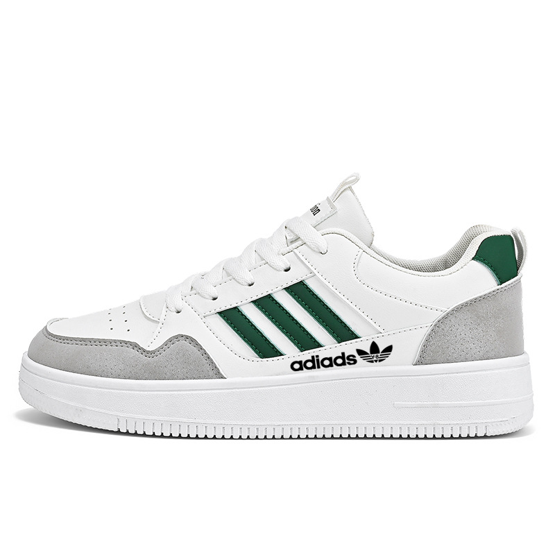 阿迪断码男鞋开车暴帅板鞋2025秋冬季爆款休闲百搭潮流透气小白鞋白底实物图