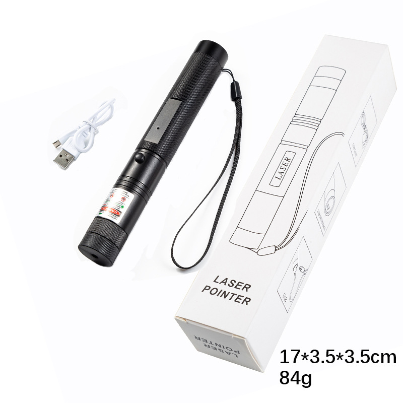 USB303 charging laser pen, laser lamp, high-power with starry sky green light, purple light, red light and infrared command pen details Picture