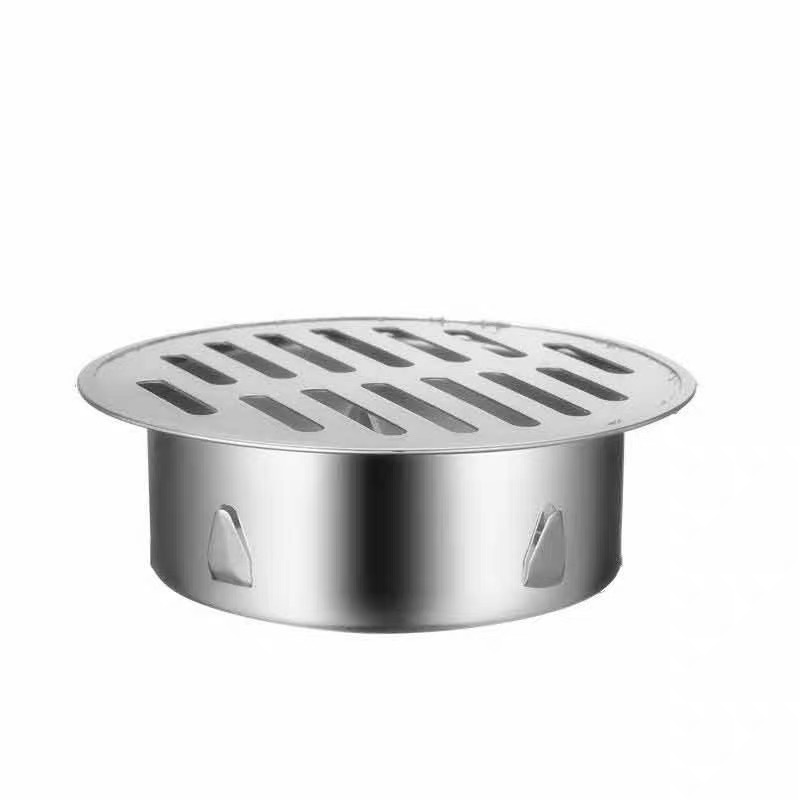 304 thickened stainless steel floor drain, card-type garden outdoor circular rooftop anti-clogging mesh filter, large capacity Item Picture