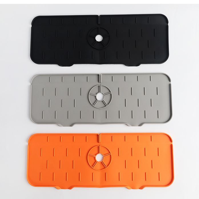 Factory direct sales of food-grade silicone water pads, kitchen and bathroom sink faucet splash-proof sink pads, foldable details Picture