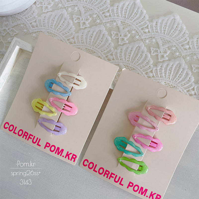 新款韩系糖果色云朵bb夹儿童甜美碎发刘海夹宝宝云朵掰掰夹发饰女